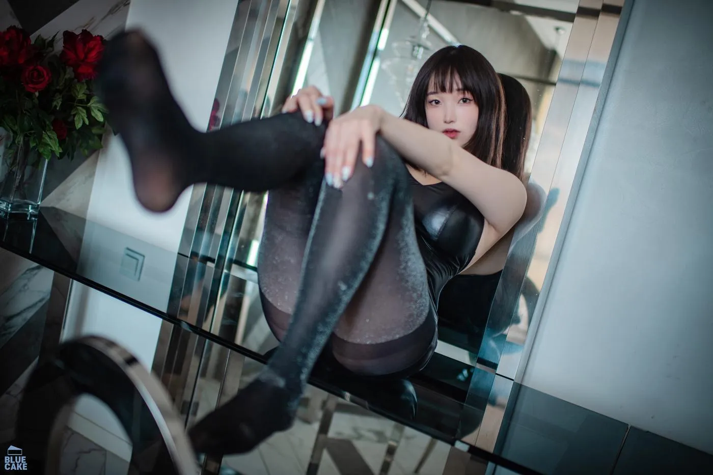 Bambi 밤비 – NO.109 [BLUECAKE] Black Mist MeshStocking[23] [49P]插图2